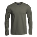 T shirt manches longues Strong vert olive