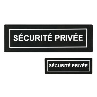 Lot dossard + bande poitrine SÉCU ONE Sécurité Privée noir