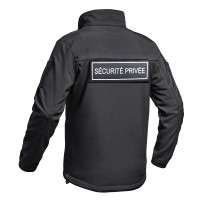 DISPO EN PRÉ COMMANDE Veste Softshell SÉCU ONE flap Sécurité Privée noir