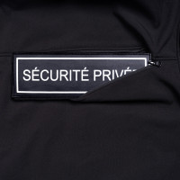 DISPO EN PRÉ COMMANDE   Veste Softshell SÉCU ONE flap Sécurité Privée noir