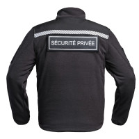 DISPO EN PRÉ COMMANDE Veste Polaire SÉCU ONE HV TAPE Sécurité Privée noir