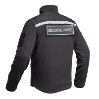 DISPO EN PRÉ COMMANDE Veste Polaire SÉCU ONE HV TAPE Sécurité Privée noir