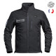 DISPO EN PRÉ COMMANDE   Veste Softshell SÉCU ONE flap Sécurité Privée noir