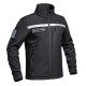 DISPO EN PRÉ COMMANDE   Veste Softshell SÉCU ONE HV TAPE Sécurité Privée noir