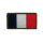 French flag patch embroidered high visibility