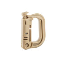 M.O.L.L.E system snap D-Ring hook tan Army, Outdoor / Buschcraft