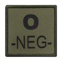 Blood patch O- embroidered olive green