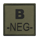 Blood patch B- embroidered olive green