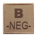 Blood patch B- embroidered tan