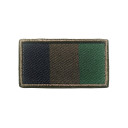 French flag patch embroidered low visibility