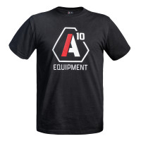 T shirt Strong A10 noir logos blanc/rouge A10 Equipment Army, Law enforcement, Outdoor / Buschcraft, Private Security, Sport Shooting