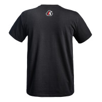 T shirt Strong A10 noir logos blanc/rouge