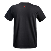 T shirt Strong A10 noir logos vert olive/rouge