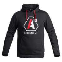 Hoodie A10 noir logos blanc/rouge A10 Equipment Army, Law enforcement, Outdoor / Buschcraft, Private Security, Sport Shooting