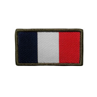 Patch drapeau français haute visibilité brodé sur tissu A10 Equipment Army