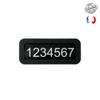 Chest velcro ID number holder SECU ONE black