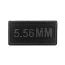 Patch 5.56mm embroidered black