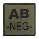 Blood patch AB- embroidered olive green