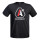 T-shirt SIGNATURE noir logo blanc/rouge